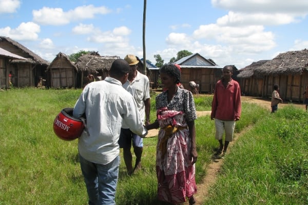 Mahajanga door to door ministry.